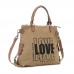 Agárrate Catalina - Cartera Bolso De Lona Beige