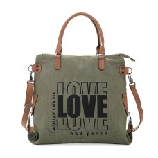 Agárrate Catalina - Cartera Bolso De Lona Verde