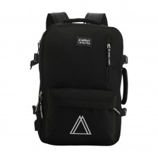 Agarrate Catalina - Mochila Viajera Con Fuelle Expandible 18" Negro