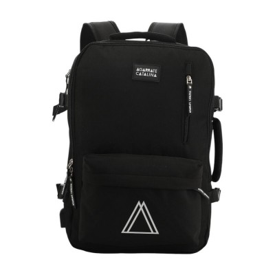 Agarrate Catalina - Mochila Viajera Con Fuelle Expandible 18" Negro