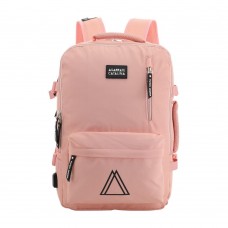 Agarrate Catalina - Mochila Viajera Con Fuelle Expandible 18" Rosa