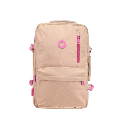 Agarrate Catalina Mochila Viajera Con Fuelle Expandible 18" Beige
