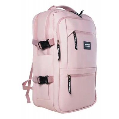 Mochila Agarrate Catalina - Viajera Impermeable 18" Rosa.