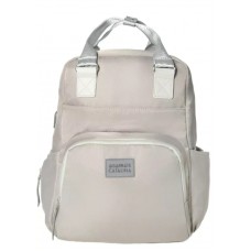 Agarrate Catalina - Mochila Maternal Bolsillo Al Frente Y Laterales Beige