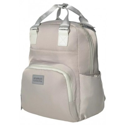 Agarrate Catalina - Mochila Maternal Bolsillo Al Frente Y Laterales Beige