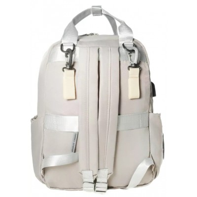 Agarrate Catalina - Mochila Maternal Bolsillo Al Frente Y Laterales Beige
