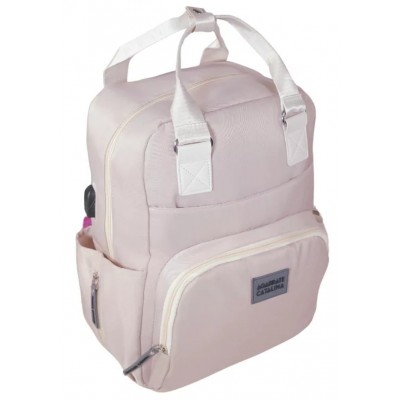 Agarrate Catalina - Mochila Maternal Bolsillo Al Frente Y Laterales Rosa