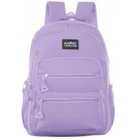   Agarrate Catalina - Mochila Portanotebook Bolsillos Con Cierres 18" Lila