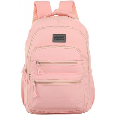 Agarrate Catalina - Mochila Portanotebook Bolsillos Con Cierres 18" Rosa