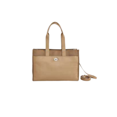 Cartera Basilea De Pu Graneado Y Liso Beige Cartera Basilea De Pu Graneado Y Liso Beige