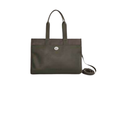 Cartera Basilea De Pu Graneado Y Liso Verde