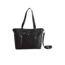 Cartera Basilea De Pu Y Símil Gamuza Negro