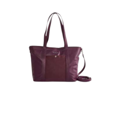 Cartera Basilea De Pu Y Símil Gamuza Bordo