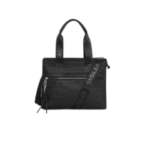 Cartera Basilea De Pu Saffiano Con Llavero Desmontable Negro