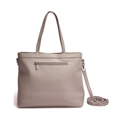 Cartera Joup De Pu Con Llavero Desmontable Beige