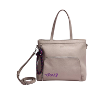 Cartera Joup De Pu Con Llavero Desmontable Beige