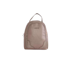 Mochila Basilea De Pu Graneado Beige