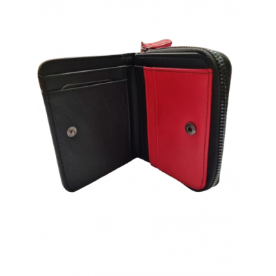 Billetera Pierre Cardin Con Detalles En Rojo Pu