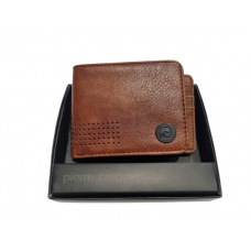 Billetera Pierre Cardin Hombre Pu Marrón 