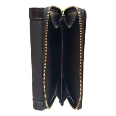 Billetera Canteo Cuero Pu Negro