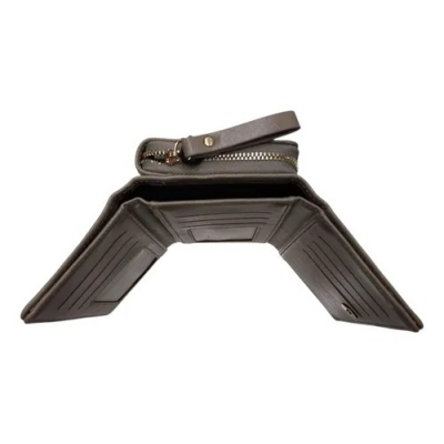 Billetera Canteo Cuero Pu Negro