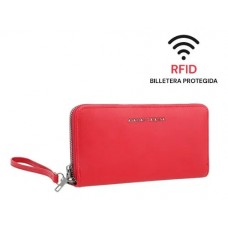 Billetera Agarrate Catalina Rojo Simple Con Cierre