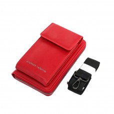 Billetera Agarrate Catalina Rojo Porta Celular Simple