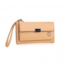 Billetera Agarrate Catalina Beige Con Cierre