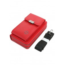 Billetera Agarrate Catalina Rojo Porta Celular Doble