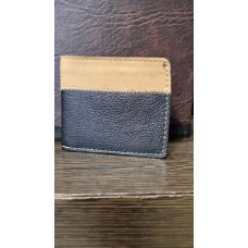 Billetera Cuero Argentino Negro Y Marrón