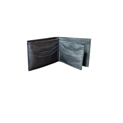Billetera Cuero Argentino Negro Tarjetero Extensible