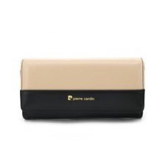 Billetera Pierre Cardin Negro Y Nude Imantada