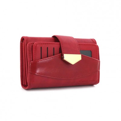 Billetera Pierre Cardin Rojo Con Tarjetero Desmontable