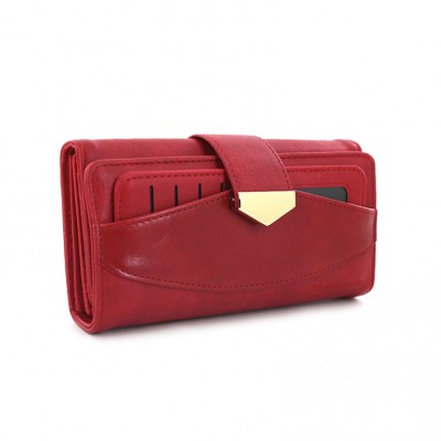 Billetera Pierre Cardin Rojo Con Tarjetero Desmontable