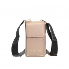 Billetera Pierre Cardin Dama Porta Celular Beige
