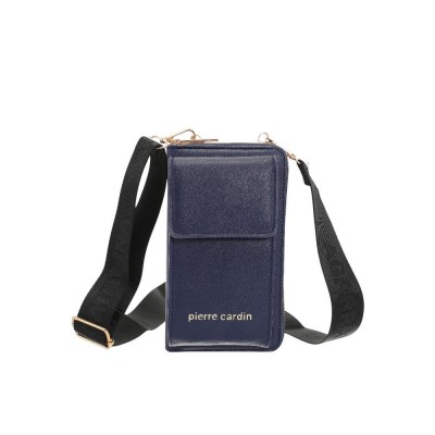 Billetera Pierre Cardin Dama Porta Celular Azul