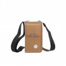 Billetera Pierre Cardin Dama Doble Marrón