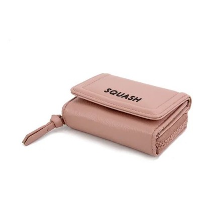 Billetera Squash Doble Compartimiento Rosa Pu