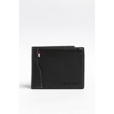 Billetera Squash Pu Graneado Negro Con RFID