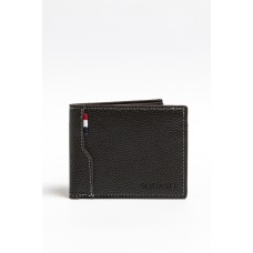Billetera Squash Pu Graneado Marrón Oscuro Con RFID