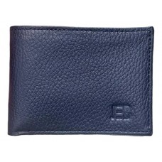 Billetera Jeb Cuero De Vaca Graneado Azul