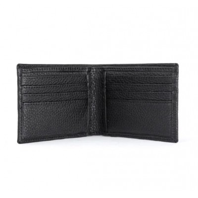 Billetera Jeb Cuero De Vaca Graneado Negro
