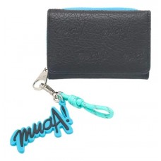 Billetera Muaa  Pocket Con Cierre Celeste Pu