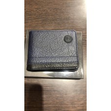 Billetera Pierre Cardin Pu Costuras Azul y Negro