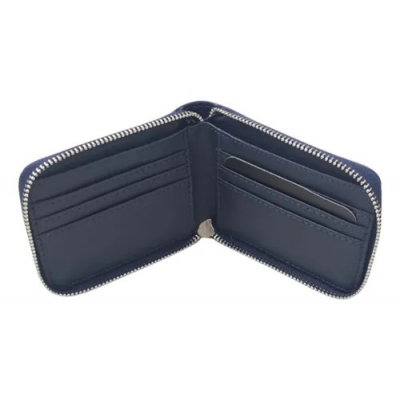Billetera Pierre Cardin Hombre Pu Azul