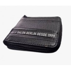 Billetera Salón Berlín Pu Detalles Con Cierre Negro