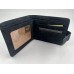 Billetera Squash Pu Gastado Pasador Negro Con RFID