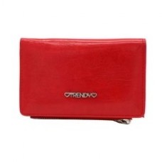 Billetera Trendy Rojo Con Monedero Pu