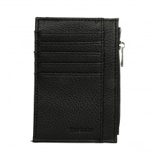 Tarjetero Trendy Con Monedero Negro Pu