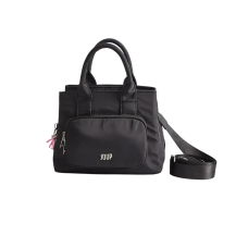 Bandolera Joup De Nylon Con Llavero Desmontable Negro